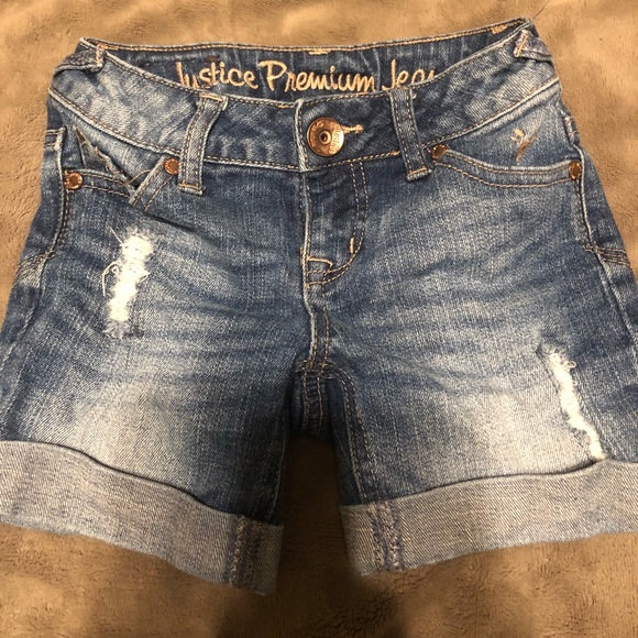 Justice Other - Justice girls distressed denim shorts size 6